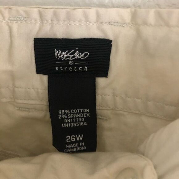 Mossimo Stretch Beige Pants size 26W - Picture 5 of 6